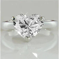 Hart Echt Diamanten Solitaire Ring