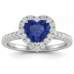 Echte Saffier Ring 3.90 Karaat