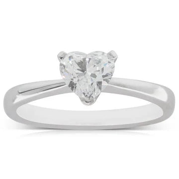 Hartvorm 1,75 Karaat Echt Diamanten Solitaire Ring Wit Goud 14K