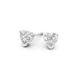 Hartvormige 3.00 Karaat Natuurlijke Echte (Niet Labgekweekt) Diamanten Oorknoppen Witgoud 14K