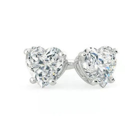 Natuurlijke Diamanten Oorbel 3.00ct - Witgoud 14K
