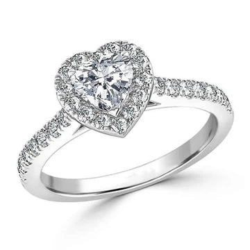 Hartvormige Verlovingsring Echt Diamant