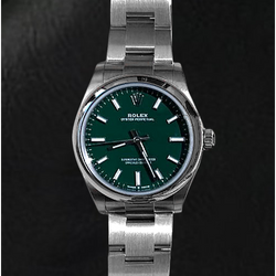 Heren 31mm Rolex groen lichtgevend horloge