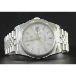 Herenhorloge Rolex Datejust Verborgen Sluiting Zilveren Wijzerplaat Jubilee Band Verborgen