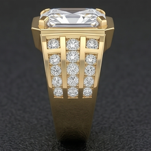 Afbeelding in Gallery-weergave laden, Herenring 10K White Gold – Briljant Radiant 10 karaat
