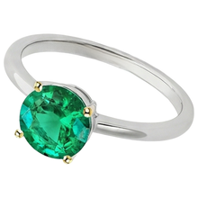 Afbeelding in Gallery-weergave laden, Elegant Edelsteen Ring 3 karaat – zijaanzicht
