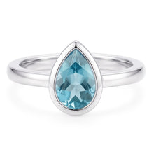 Afbeelding in Gallery-weergave laden, High-end Neon Paraiba Sieraadsteen Ring 1 karaat – 14K Witgoud |
