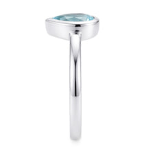 Afbeelding in Gallery-weergave laden, High-end Neon Paraiba Sieraadsteen Ring 1 karaat – 14K Witgoud |
