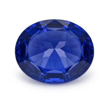 Afbeelding in Gallery-weergave laden, Elegant Royal Blue Saffier Loose Sapphires Natural 7 karaat – zijaanzicht
