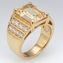 Afbeelding in Gallery-weergave laden, IGI-Gecertificeerd Heren Ring – Fijne Diamant 8 karaat 10K

