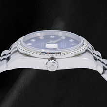 Afbeelding in Gallery-weergave laden, Rolex 16200 Datejust 36mm Blauwe Diamanten Wijzerplaat Roestvrij Staal Horloge
