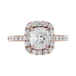 Natuurlijke Diamanten Ring 3.90ct - Roségoud 14K