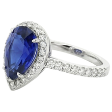 Afbeelding in Gallery-weergave laden, echte round diamant 4.50karaat ring close-up detail

