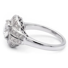 Afbeelding in Gallery-weergave laden, Jubileum Ronde Oude Mijn Geslepen Echt Diamanten Ring 2 Karaat Antieke Stijl
