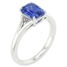 Afbeelding in Gallery-weergave laden, echte saffier 3karaat ring close-up detail

