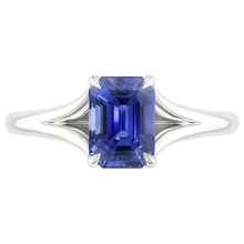 Afbeelding in Gallery-weergave laden, echte saffier 3karaat ring profielweergave
