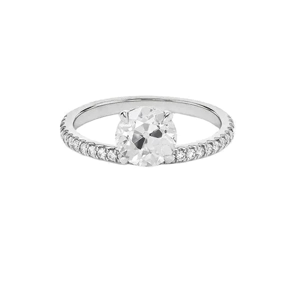 Jubileum oude geslepen ronde diamanten ring 2.50 karaat dames gouden sieraden
