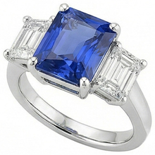 Afbeelding in Gallery-weergave laden, echte diamant 5karaat ring close-up detail
