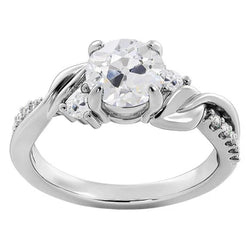 Natuurlijke Diamanten Ring 4ct - Witgoud 14K