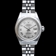 Afbeelding in Gallery-weergave laden, Jubileumarmband Roestvrij staal dames Rolex Datumjust horloge Romeinse wijzerplaat Rolex

