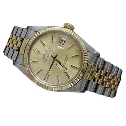 Jubileumarmband Datumjust Rolex herenhorloge tweekleurig