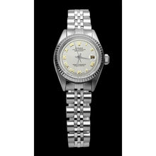 Afbeelding in Gallery-weergave laden, Jubileumarmband Roestvrij staal dames Rolex Datumjust horloge Romeinse wijzerplaat Rolex

