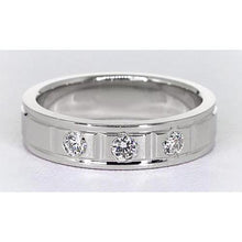 Afbeelding in Gallery-weergave laden, Jubileumband 0,75 Karaat Ronde Echt Diamant Wit Goud 14K
