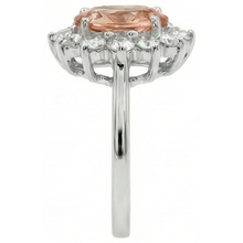Afbeelding in Gallery-weergave laden, echte round morganiet 9.50karaat ring op wit
