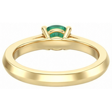 Afbeelding in Gallery-weergave laden, echte round smaragd 2.25karaat ring met diamantaccenten
