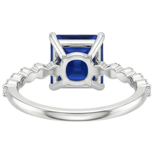 Afbeelding in Gallery-weergave laden, echte princess saffier 4karaat ring op wit
