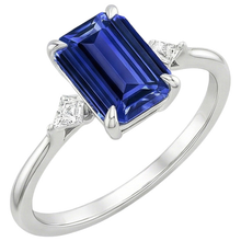 Afbeelding in Gallery-weergave laden, echte round diamant 3.25karaat ring zijaanzicht
