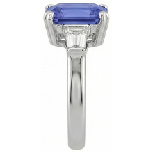 Afbeelding in Gallery-weergave laden, echte baguette diamant 3karaat ring profielweergave
