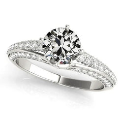 Natuurlijke Diamanten Ring 4.50ct - Witgoud 14K