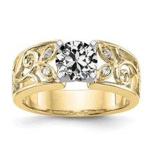 Afbeelding in Gallery-weergave laden, echte round diamant 1.50karaat ring vooraanzicht

