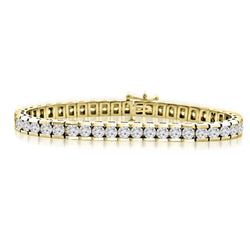 Armband met kanaalzetting 8.80 karaat rond geslepen natuurlijke uit de aarde gewonnen diamanten 14K GG