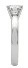 Afbeelding in Gallery-weergave laden, Solitaire Ring met Kathedraalzetting, 3 Ct. Natuurlijke uit de aarde gewonnen Diamant, Massief Witgoud

