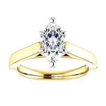 Afbeelding in Gallery-weergave laden, Kathedraal Instelling Solitaire Echt Diamanten Ring 3 Karaat Sieraden
