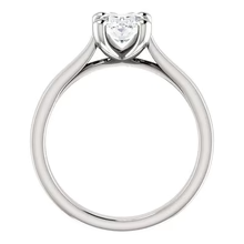 Afbeelding in Gallery-weergave laden, Kathedraal Instelling Solitaire Ovale Echt Diamanten Ring 3.50 Karaat Sieraden Nieuw
