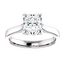 Afbeelding in Gallery-weergave laden, Kathedraal Instelling Solitaire Ovale Echt Diamanten Ring 3.50 Karaat Sieraden Nieuw
