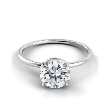 Klassieke Solitaire Echt Diamanten Jubileumring 2.50 Karaat Witgoud 14K