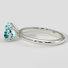 Afbeelding in Gallery-weergave laden, Klassieke ronde Paraiba ring 1.50 ct
