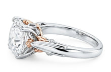 Afbeelding in Gallery-weergave laden, Kussen Echt Diamond Old Miner Ring Solitaire 1,50 Karaat Filigraan Tweekleurig
