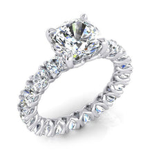 Afbeelding in Gallery-weergave laden, Kussen Jubileumband Ring 4 Karaat Gouden Dames Sieraden Echte Natuurlijke Diamant (Niet labgekweekt)
