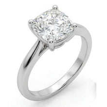 Afbeelding in Gallery-weergave laden, Kussen Natuurlijke echte diamanten ( niet in een laboratorium gekweekt ) solitaire ring

