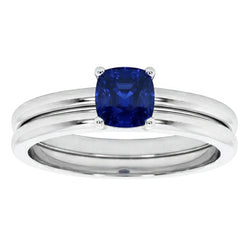 Echte Saffier Ring 1 Karaat