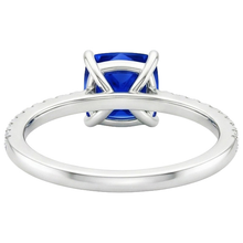 Afbeelding in Gallery-weergave laden, echte round diamant 2.75karaat ring bovenaanzicht
