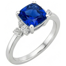 Afbeelding in Gallery-weergave laden, echte round diamant 2.50karaat ring zijaanzicht
