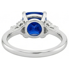 Afbeelding in Gallery-weergave laden, echte round diamant 2.50karaat ring met diamantaccenten

