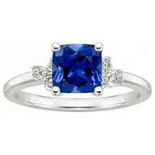 Afbeelding in Gallery-weergave laden, echte round diamant 2.50karaat ring close-up detail

