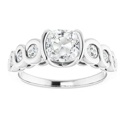 Natuurlijke Diamanten Ring 4.50ct - Witgoud 14K